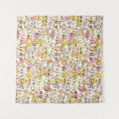 Gelbpastellfrau Wandteppich (Vorderseite (Horizontal))