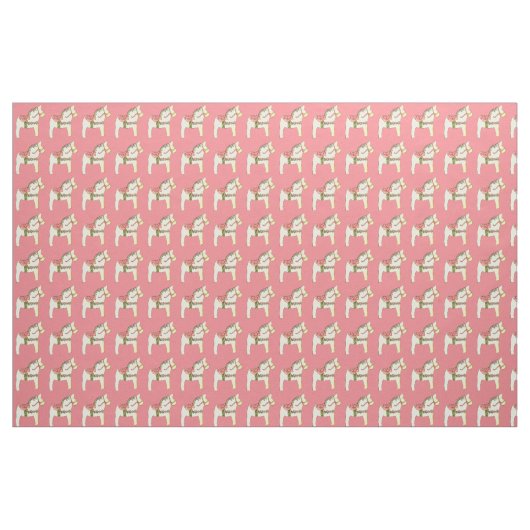 Gelbpferde mit Rose Stoff (Yard (91,4 cm))