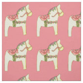 Gelbpferde mit Rose Stoff (Muster)