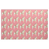 Gelbpferde mit Rose Stoff (Fat Quarter (45,7 x 55,9 cm))