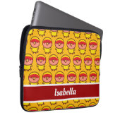 Gelbpfirsiche Laptopschutzhülle (Vorne Rechts)