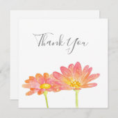 Gelbpfirsichfarbene Milchsorten Dankeskarte (Vorne/Hinten)