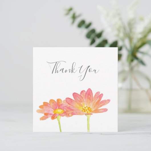 Gelbpfirsichfarbene Milchsorten Dankeskarte (Stehend Vorderseite)