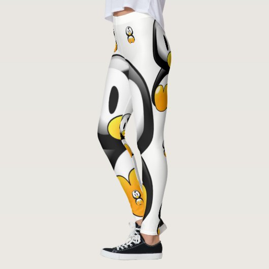 Gelbpinguin-Teenager Leggings (Links)