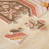 Gelbpinke ungarische Abstrakte Decke Puzzle (Seite)