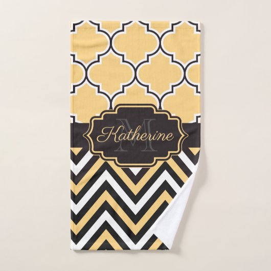 Gelbquatrefolie Badhandtuch Set (Handtuch)