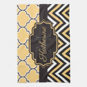 Gelbquatrefolie Geschirrtuch (Vertikal)