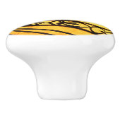 Gelbradial Keramikknauf (Seitenansicht)
