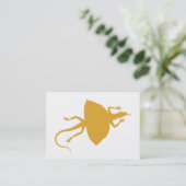 Gelbreptil Visitenkarte (Stehend Vorderseite)