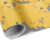 Gelbrisches Metall: schmutzige Textur. Geschenkpapier (Rolleneckpunkt)