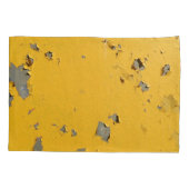 Gelbrisches Metall: schmutzige Textur. Kissenbezug (Rückseite)