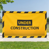 Gelbrisen im Baugewerbe Banner (Außenbereich)