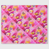 GELBROCHENE WEISSISCHE BLUME, GOLDSCHALTFLÄDEN GESCHENKPAPIER (Flach)