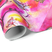 GELBROCHENE WEISSISCHE BLUME, GOLDSCHALTFLÄDEN GESCHENKPAPIER (Rolleneckpunkt)