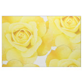 Gelbrosa Blumenmuster Blume Abstrakt Weiß Stoff (Fat Quarter (45,7 x 55,9 cm))