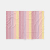 Gelbrosa Lila gestrichene moderne Vorlage Fleecedecke (Vorderseite (Horizontal))