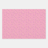 Gelbrosa Lila Schwarzer Swirbel Fett Stroke Muster Geschenkpapier Set (Vorderseite 2)