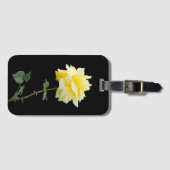 Gelbrose-Blume Gepäckanhänger (Vorderseite (Horizontal))