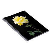 Gelbrose-Blume Notizblock (Rechte Seite)