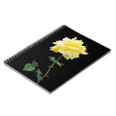 Gelbrose-Blume Notizblock (Linke Seite)
