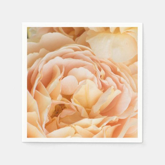Gelbrose-Blume Serviette (Vorderseite)