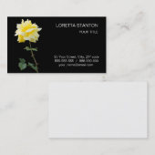 Gelbrose-Blume Visitenkarte (Vorne/Hinten)