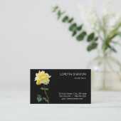 Gelbrose-Blume Visitenkarte (Stehend Vorderseite)