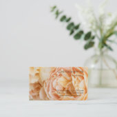 Gelbrose-Blume Visitenkarte (Stehend Vorderseite)