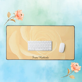 Gelbrose Personalisiert Schreibtischunterlage