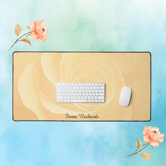 Gelbrose Personalisiert Schreibtischunterlage