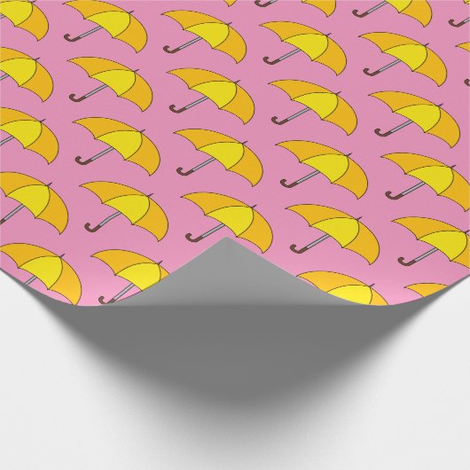 Gelbschirm Geschenkpapier (Ecke)