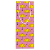 Gelbschirm Geschenktüte Für Weinflaschen (Rückseite)