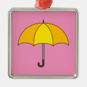 Gelbschirm Ornament Aus Metall (Vorne)