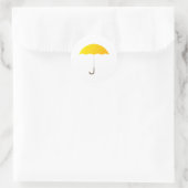 Gelbschirm Runder Aufkleber (Tasche)