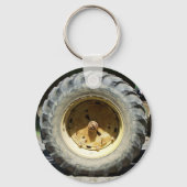 Gelbschlepper Schlüsselanhänger (Vorderseite)