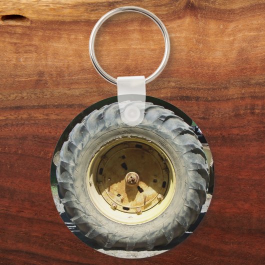 Gelbschlepper Schlüsselanhänger (Vorderseite)