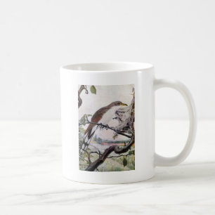 Gelbschnabelkuckuck und Zeltraupen Kaffeetasse