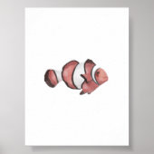 Gelbschwanzclownfischprint Poster (Vorne)