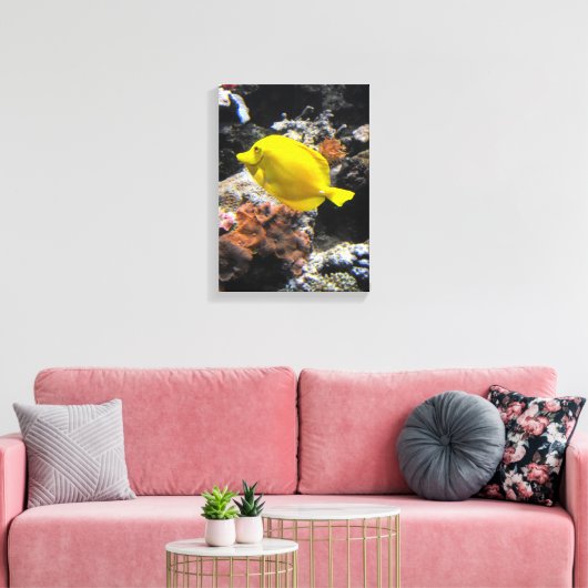 Gelbschwanzfisch Leinwanddruck (Insitu (Wohnzimmer))