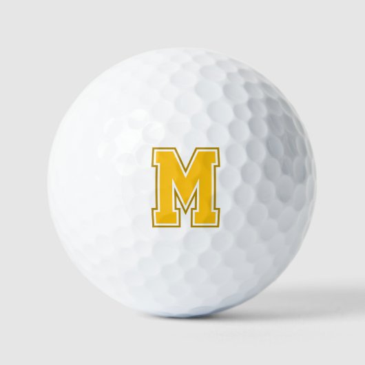 Gelbschwanzmonogramm Golfball (Vorderseite)
