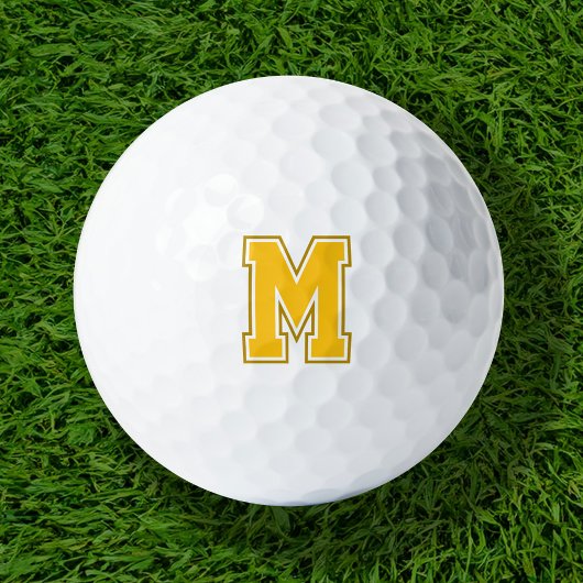 Gelbschwanzmonogramm Golfball