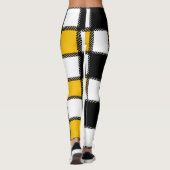 Gelbschwarz Leggings (Rückseite)