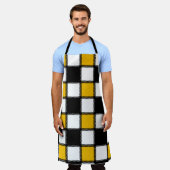 Gelbschwarz Schürze (Getragen)
