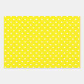 Gelbschwarz und Weiß Polka Dot Bee Mix Geschenkpapier Set (Vorderseite 3)