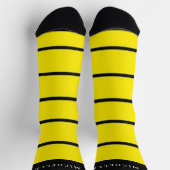 Gelbschwarzer Individuelle Name Socken (Oben)