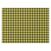 Gelbschwarzer Tartan Kariertes Muster rustikal Tischdecke (Vorderseite (Horizontal))