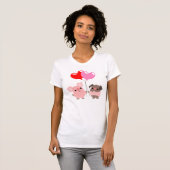 Gelbschweine (Cartoon) T - Shirt (Vorne ganz)