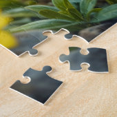 Gelbschwingendes Hähnchenblau - mit Augen Vogel Puzzle (Seite)