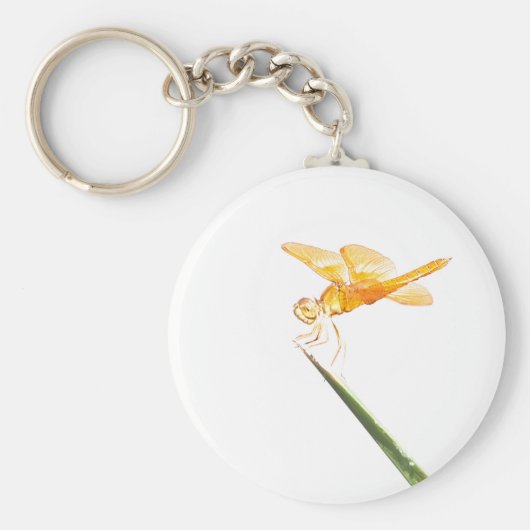 Gelbschwingendrachenfliege Schlüsselanhänger (Vorne)