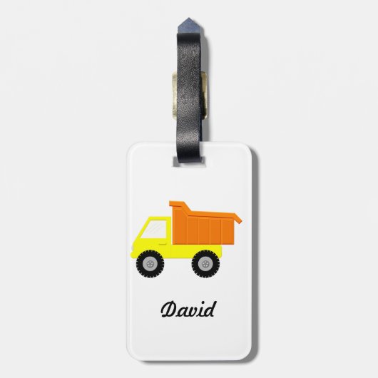 Gelbspielzeug Gepäckanhänger (Rückseite vertikal)